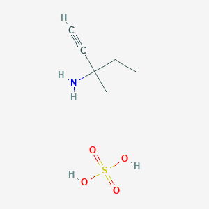 3-Methylpent-1-yn-3-amine;sulfuric acid