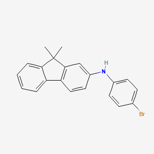 molecular formula C21H18BrN B1511235 N-(4-Bromophenyl)-9,9-dimethyl-9H-fluoren-2-amine CAS No. 1644059-09-5