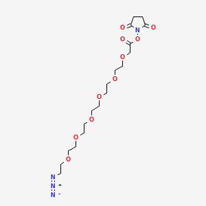 molecular formula C18H30N4O10 B15112376 N3-Peg6-CH2coonhs 