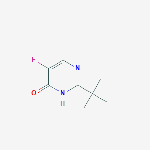 2-Tert-butyl-5-fluoro-6-methylpyrimidin-4-ol