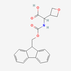 molecular formula C20H19NO5 B15112416 {[(9H-Fluoren-9-ylmethoxy)carbonyl]amino}(3-oxetanyl)acetic acid 