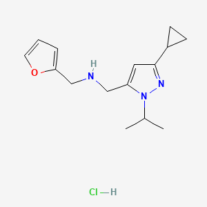 1-(3-cyclopropyl-1-isopropyl-1H-pyrazol-5-yl)-N-(2-furylmethyl)methanamine