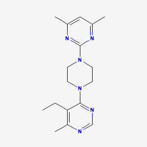 4-[4-(4,6-Dimethylpyrimidin-2-yl)piperazin-1-yl]-5-ethyl-6-methylpyrimidine