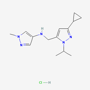 N-[(3-cyclopropyl-1-isopropyl-1H-pyrazol-5-yl)methyl]-1-methyl-1H-pyrazol-4-amine