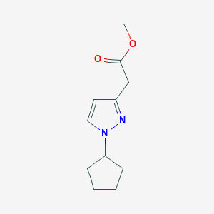 Methyl (1-cyclopentyl-1H-pyrazol-3-yl)acetate