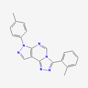 3-(2-methylphenyl)-7-(4-methylphenyl)-7H-pyrazolo[4,3-e][1,2,4]triazolo[4,3-c]pyrimidine