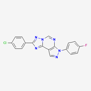 2-(4-chlorophenyl)-7-(4-fluorophenyl)-7H-pyrazolo[4,3-e][1,2,4]triazolo[1,5-c]pyrimidine