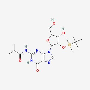 molecular formula C20H33N5O6Si B15112572 N-[9-[3-[tert-butyl(dimethyl)silyl]oxy-4-hydroxy-5-(hydroxymethyl)oxolan-2-yl]-6-oxo-1H-purin-2-yl]-2-methylpropanamide 