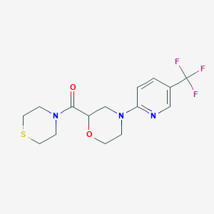 2-(Thiomorpholine-4-carbonyl)-4-[5-(trifluoromethyl)pyridin-2-yl]morpholine