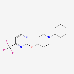 2-[(1-Cyclohexylpiperidin-4-yl)oxy]-4-(trifluoromethyl)pyrimidine