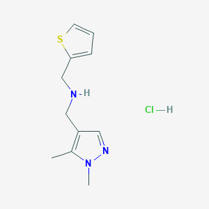 1-(1,5-dimethyl-1H-pyrazol-4-yl)-N-(2-thienylmethyl)methanamine