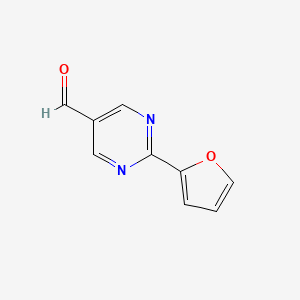 molecular formula C9H6N2O2 B1511262 2-(2-Furyl)-5-pyrimidinecarbaldehyde CAS No. 959240-19-8