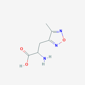 2-Amino-3-(4-methyl-1,2,5-oxadiazol-3-yl)propanoic acid