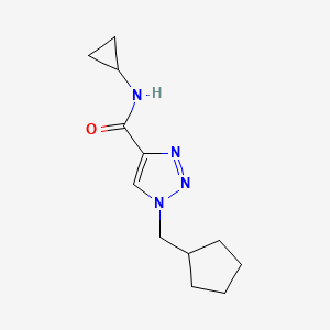 1-(cyclopentylmethyl)-N-cyclopropyl-1H-1,2,3-triazole-4-carboxamide