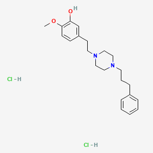 2-Methoxy-5-[2-[4-(3-phenylpropyl)-1-piperazinyl]ethyl]phenol dihydrochloride