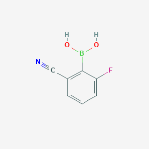 molecular formula C7H5BFNO2 B151127 2-氰基-6-氟苯硼酸 CAS No. 656235-44-8