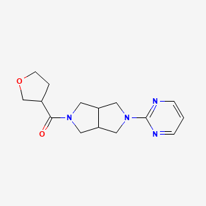 2-[5-(Oxolane-3-carbonyl)-octahydropyrrolo[3,4-c]pyrrol-2-yl]pyrimidine