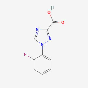 molecular formula C9H6FN3O2 B1511282 1-(2-fluorophenyl)-1H-1,2,4-triazole-3-carboxylic acid CAS No. 1245648-20-7