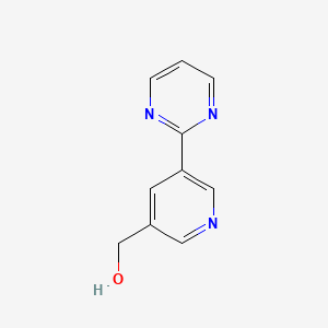molecular formula C10H9N3O B1511290 (5-(Pyrimidin-2-yl)pyridin-3-yl)methanol CAS No. 1346687-30-6
