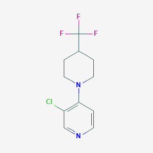 molecular formula C11H12ClF3N2 B15112918 3-Chloro-4-[4-(trifluoromethyl)piperidin-1-yl]pyridine 