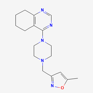 4-{4-[(5-Methyl-1,2-oxazol-3-yl)methyl]piperazin-1-yl}-5,6,7,8-tetrahydroquinazoline