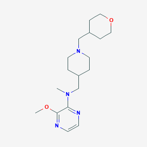 3-methoxy-N-methyl-N-({1-[(oxan-4-yl)methyl]piperidin-4-yl}methyl)pyrazin-2-amine