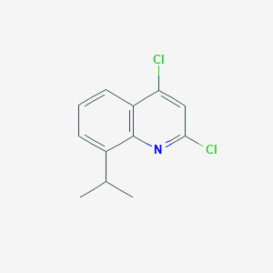 molecular formula C12H11Cl2N B15112951 2,4-Dichloro-8-isopropylquinoline 