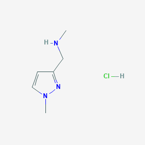 N-methyl-1-(1-methylpyrazol-3-yl)methanamine;hydrochloride