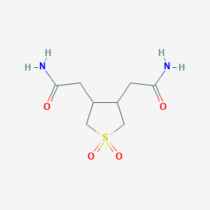 2-[4-(Carbamoylmethyl)-1,1-dioxothiolan-3-yl]acetamide