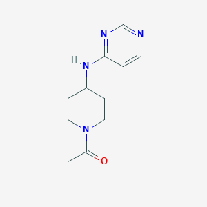 1-{4-[(Pyrimidin-4-yl)amino]piperidin-1-yl}propan-1-one