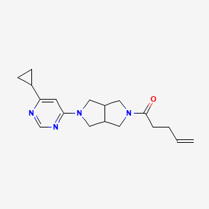 1-[5-(6-Cyclopropylpyrimidin-4-yl)-octahydropyrrolo[3,4-c]pyrrol-2-yl]pent-4-en-1-one