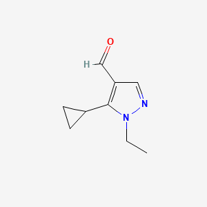 5-Cyclopropyl-1-ethyl-1H-pyrazole-4-carbaldehyde