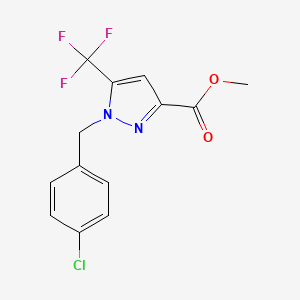 Methyl 1-(4-chlorobenzyl)-5-(trifluoromethyl)-1H-pyrazole-3-carboxylate