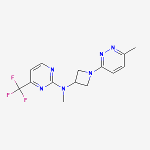 N-methyl-N-[1-(6-methylpyridazin-3-yl)azetidin-3-yl]-4-(trifluoromethyl)pyrimidin-2-amine