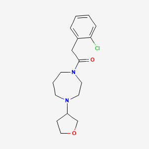 2-(2-Chlorophenyl)-1-[4-(oxolan-3-yl)-1,4-diazepan-1-yl]ethan-1-one