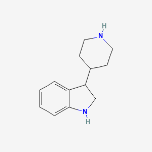 molecular formula C13H18N2 B1511309 3-(Piperidin-4-yl)indoline CAS No. 356073-00-2