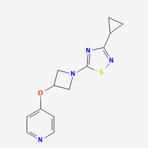 4-{[1-(3-Cyclopropyl-1,2,4-thiadiazol-5-yl)azetidin-3-yl]oxy}pyridine