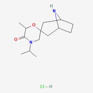 6'-Methyl-4'-(propan-2-yl)-8-azaspiro[bicyclo[3.2.1]octane-3,2'-morpholin]-5'-one hydrochloride