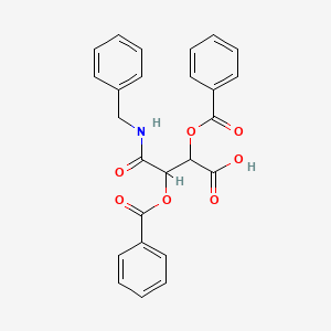 2,3-diphenylcarbonyloxy-3-[N-benzylcarbamoyl]propanoic acid