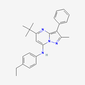 5-tert-butyl-N-(4-ethylphenyl)-2-methyl-3-phenylpyrazolo[1,5-a]pyrimidin-7-amine