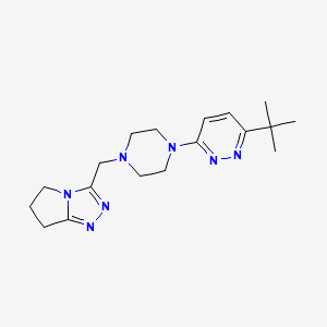 3-tert-butyl-6-[4-({5H,6H,7H-pyrrolo[2,1-c][1,2,4]triazol-3-yl}methyl)piperazin-1-yl]pyridazine