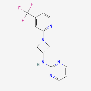 N-{1-[4-(trifluoromethyl)pyridin-2-yl]azetidin-3-yl}pyrimidin-2-amine