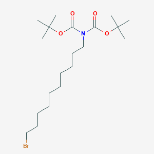 molecular formula C20H38BrNO4 B15113230 Di-tert-butyl 10-bromodecylamine-N,N-dicarboxylate 