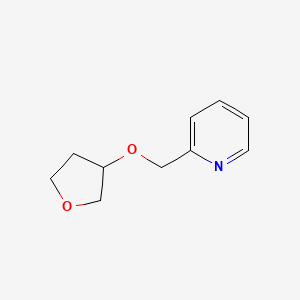 molecular formula C10H13NO2 B15113249 2-[(Oxolan-3-yloxy)methyl]pyridine 