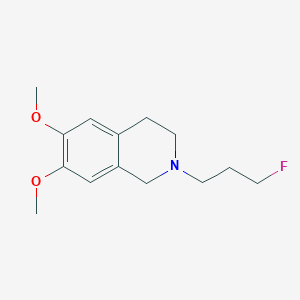 molecular formula C14H20FNO2 B15113253 2-(3-Fluoropropyl)-6,7-dimethoxy-1,2,3,4-tetrahydroisoquinoline 