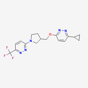 3-(3-{[(6-Cyclopropylpyridazin-3-yl)oxy]methyl}pyrrolidin-1-yl)-6-(trifluoromethyl)pyridazine