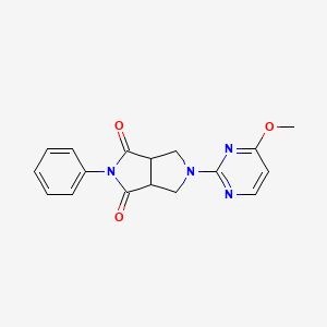 molecular formula C17H16N4O3 B15113306 5-(4-Methoxypyrimidin-2-yl)-2-phenyl-octahydropyrrolo[3,4-c]pyrrole-1,3-dione 