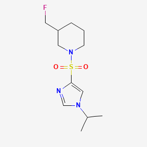 3-(fluoromethyl)-1-{[1-(propan-2-yl)-1H-imidazol-4-yl]sulfonyl}piperidine