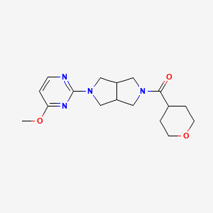 4-Methoxy-2-[5-(oxane-4-carbonyl)-octahydropyrrolo[3,4-c]pyrrol-2-yl]pyrimidine