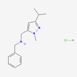 benzyl[(3-isopropyl-1-methyl-1H-pyrazol-5-yl)methyl]amine